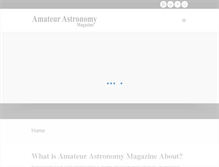 Tablet Screenshot of amateurastronomy.com